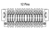 Dimensions Zero8 plug straight 12 pins