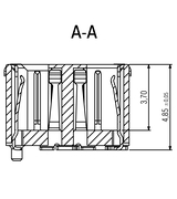 Zero8 socket profile view