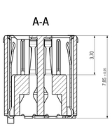 Zero8 socket profile view